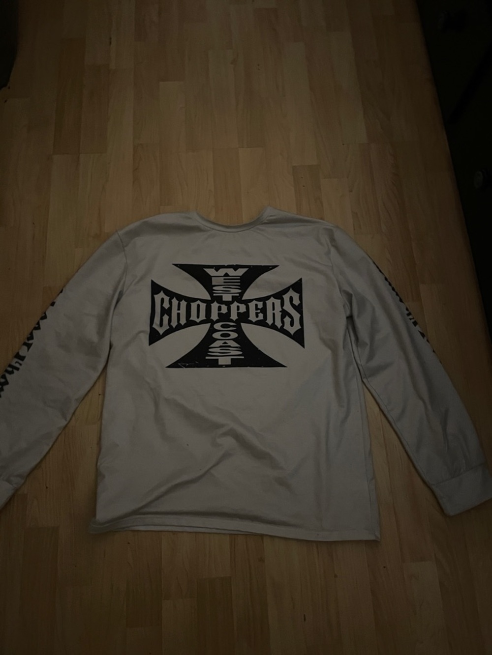 Choppers long  Sleeve Shirt - White / light grey